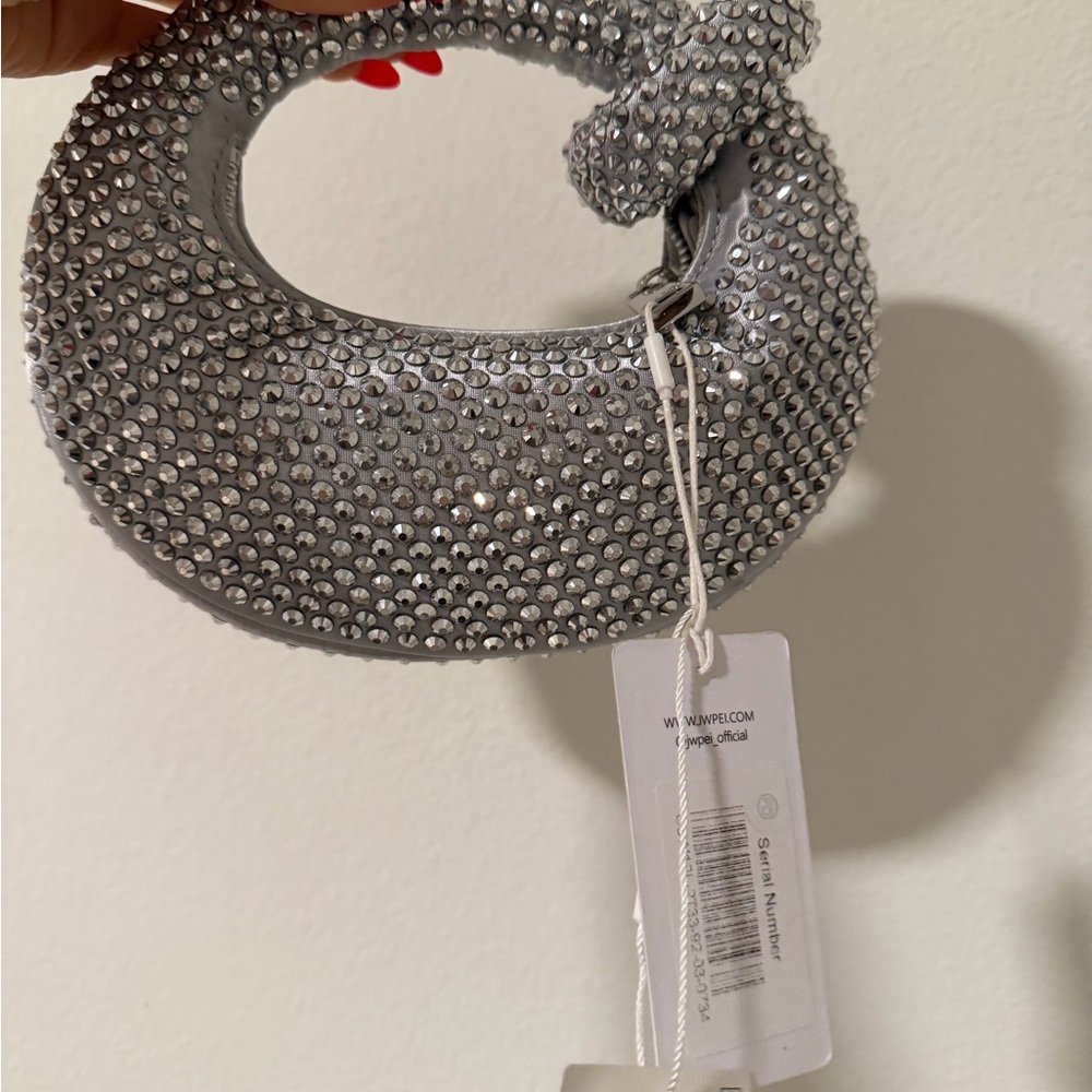 NWT JW PEI silver crystal handbag - Picture 2 of 4